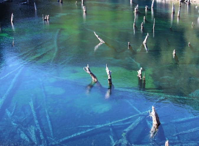 Lagune Arc-en-ciel, Conguillío, araucanie chili laguna arcoiris insolite