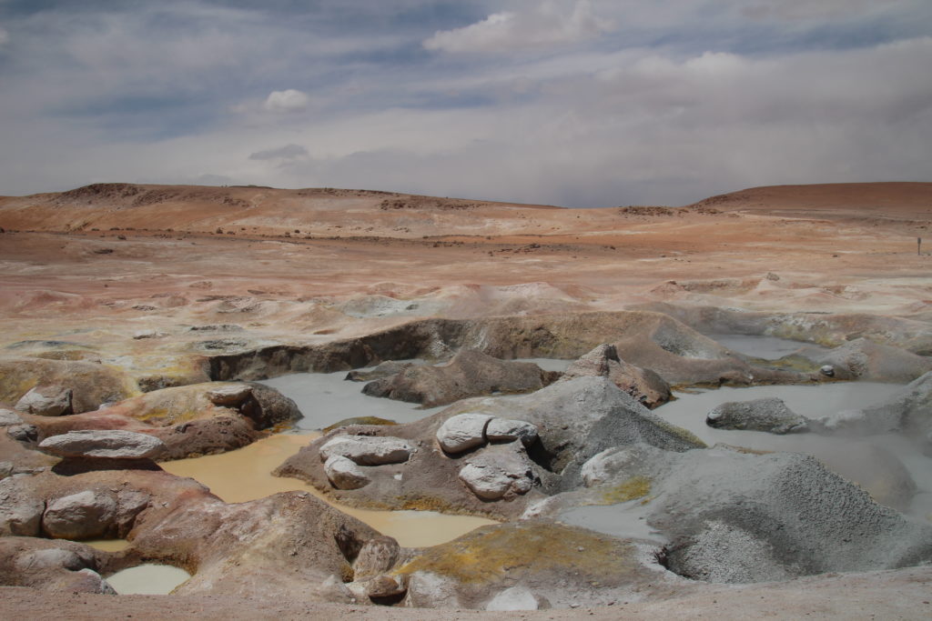 Geysers sol de la mañana Bolivie Chili Uyuni reserve Eduardo Alvaroa