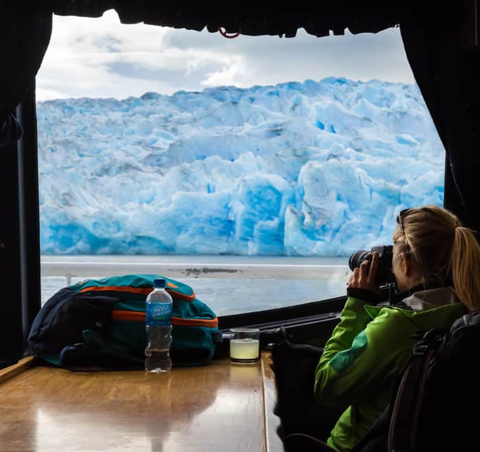 navigation glacier patagonie torres del paine grey faire photo