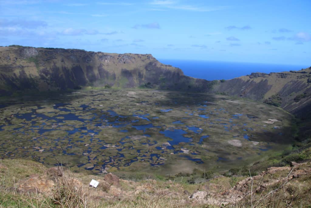 rano kau volcan ile de paques