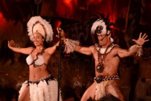 Traditional dancers at the Tapati festival Easter Island