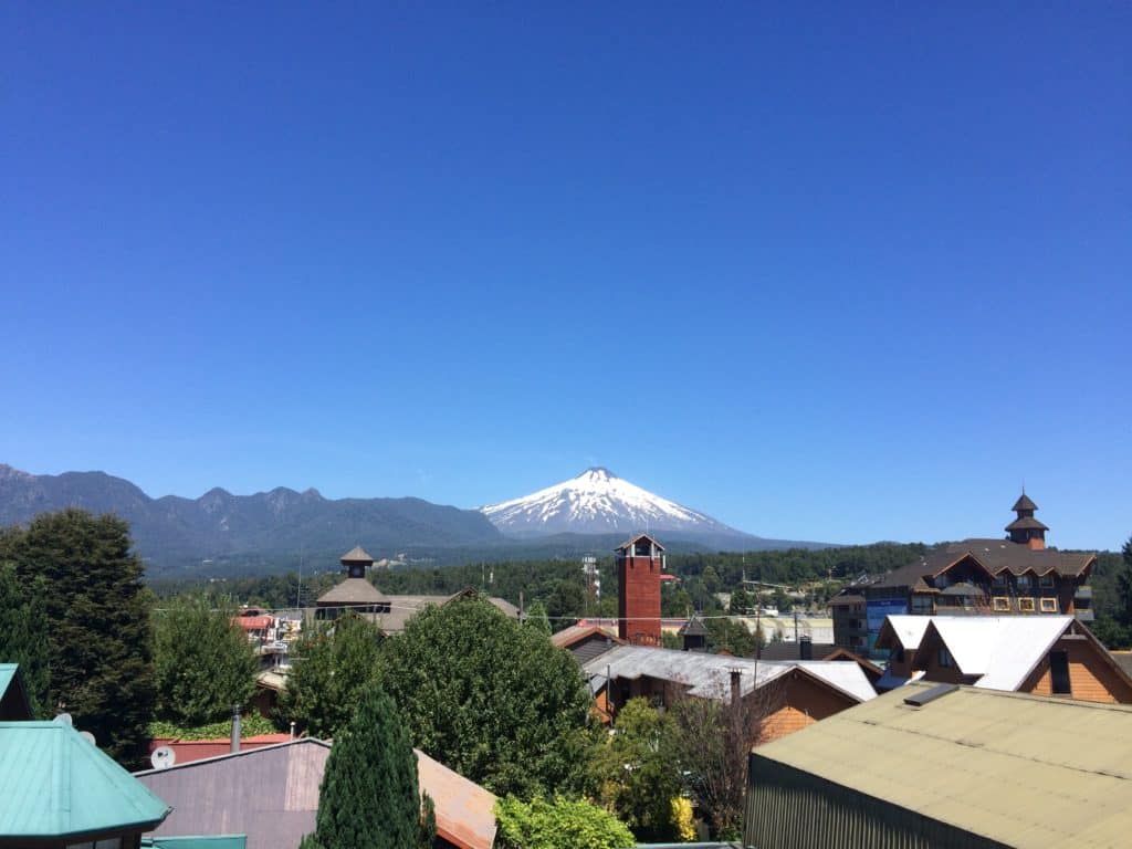 village pucon volcano chile travelcoachchile