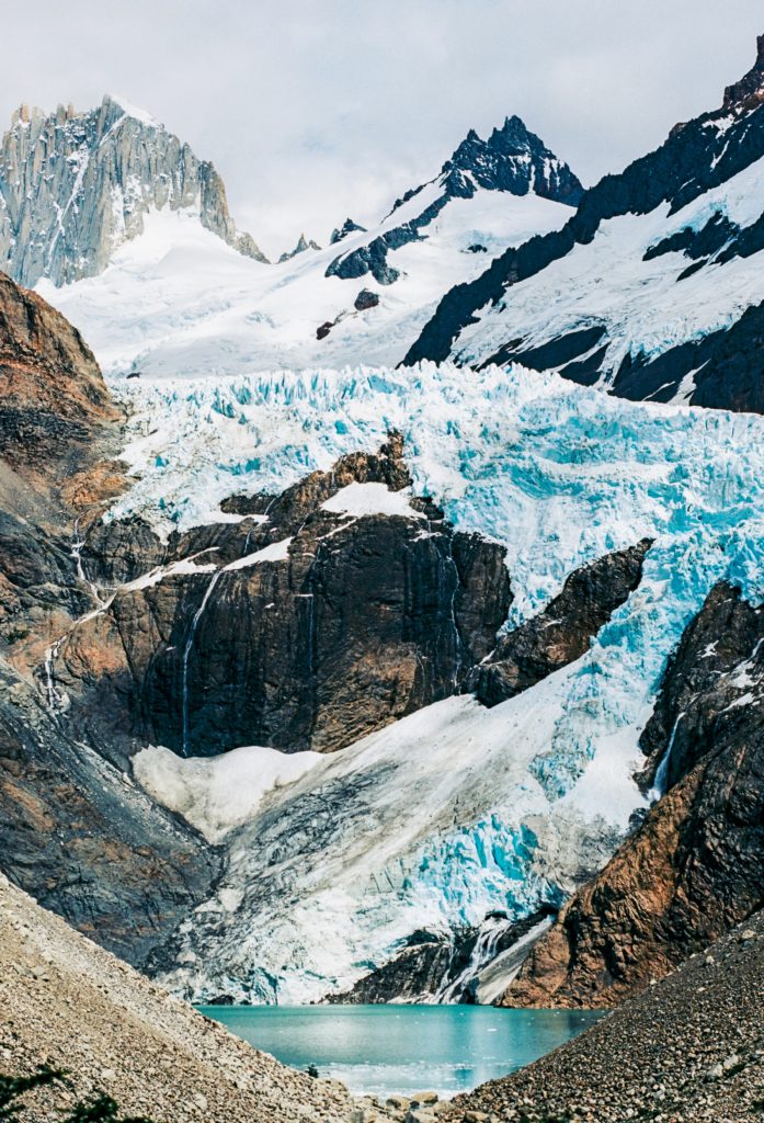 glacier tombant patagonie