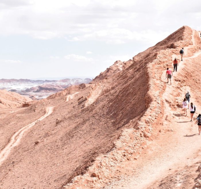 Hiking in the Atacama Desert