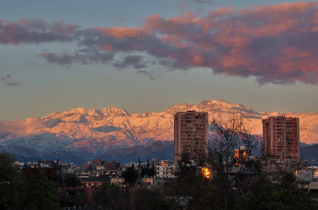 Cordillere des Andes Santiago du Chili