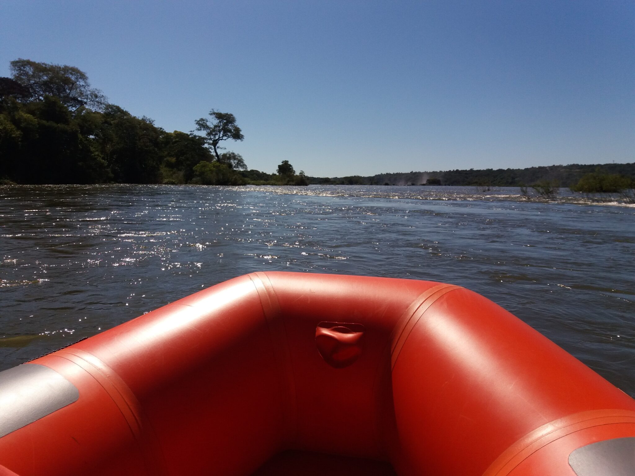 Floating au dessus des chutes d'Iguazu