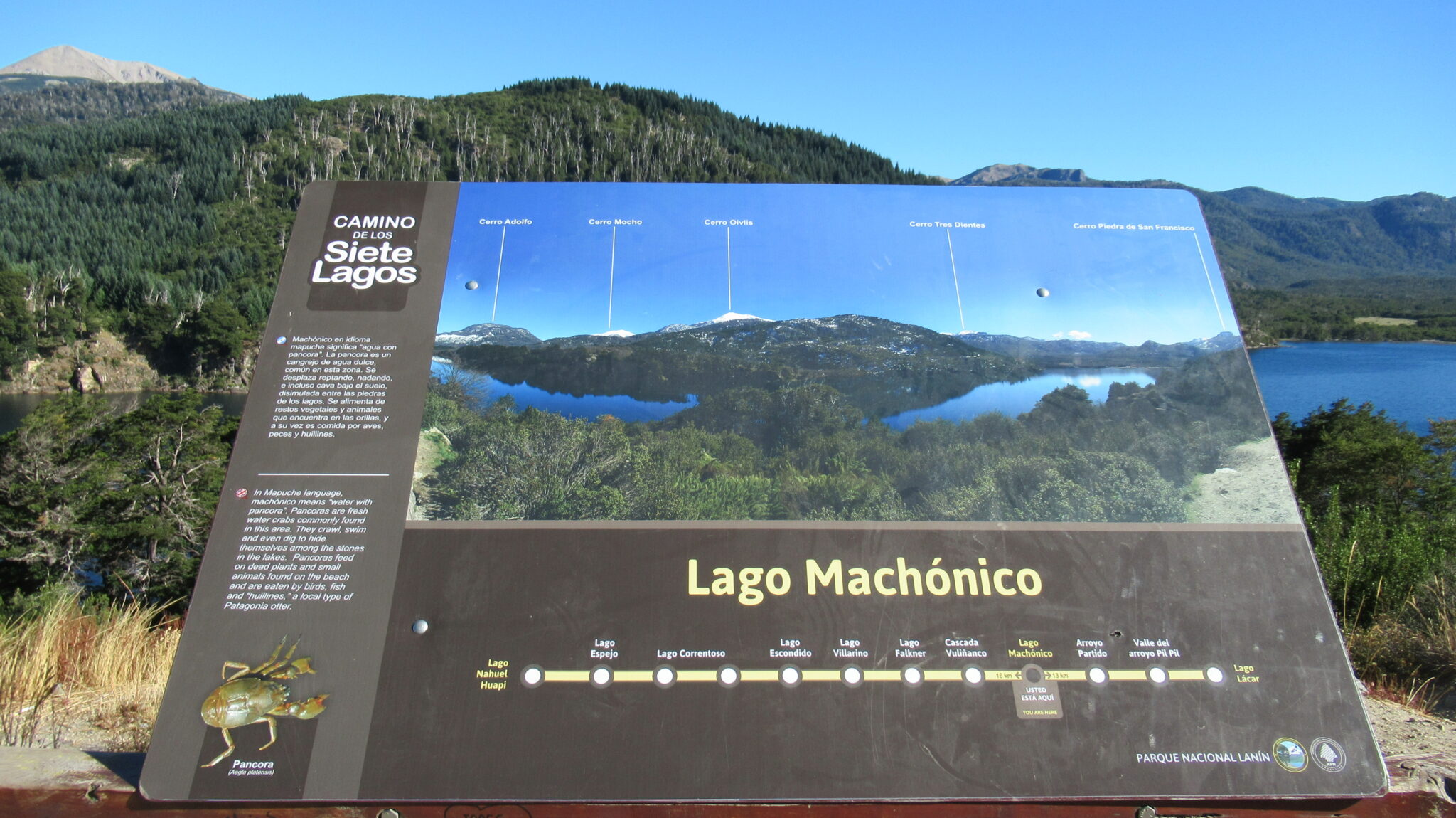 Lac Machónico autour de Bariloche et la route des 7 lacs en Patagonie argentine nord