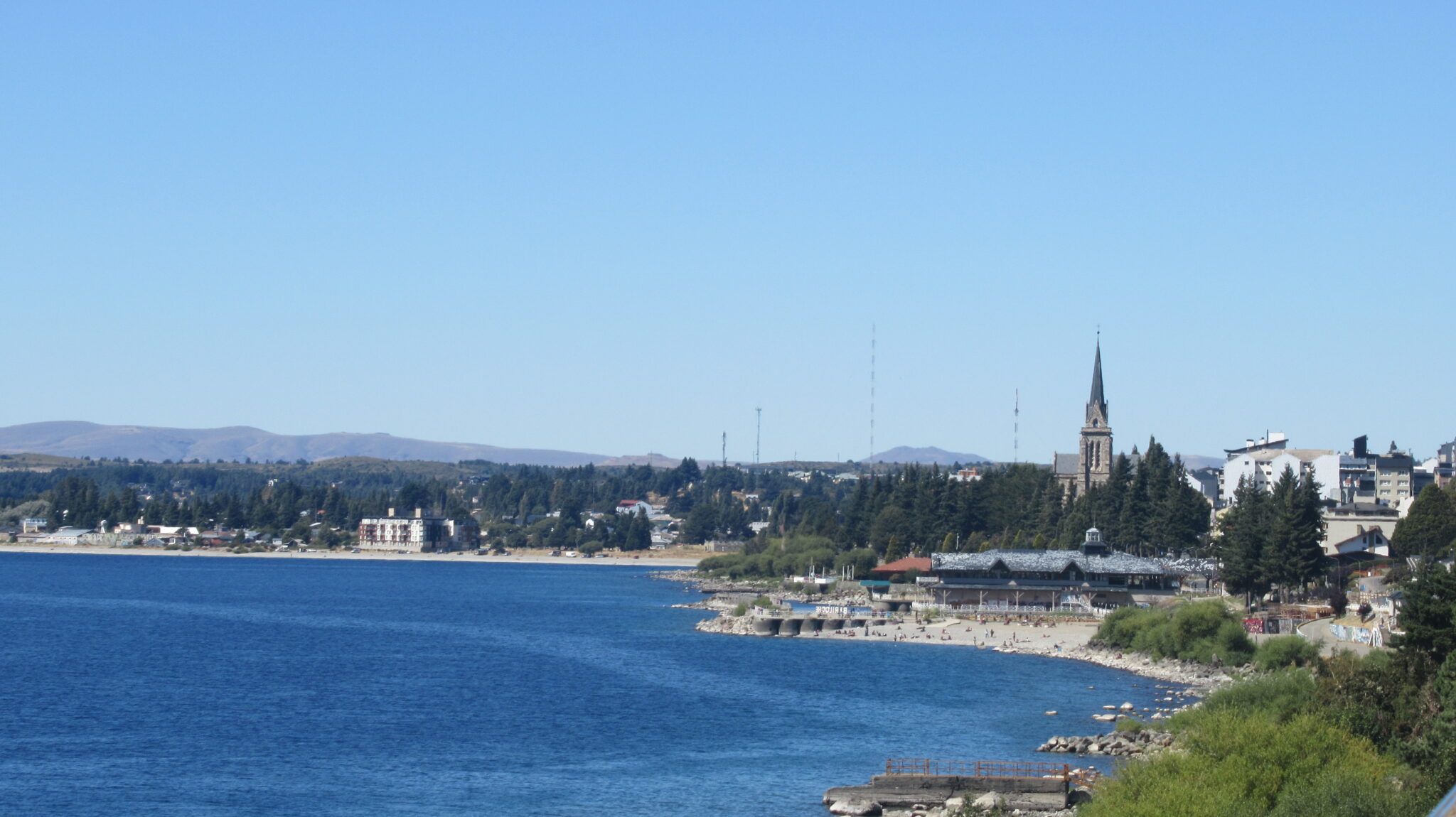 Vue sur Bariloche et les rives du lac Nahuel Huapi