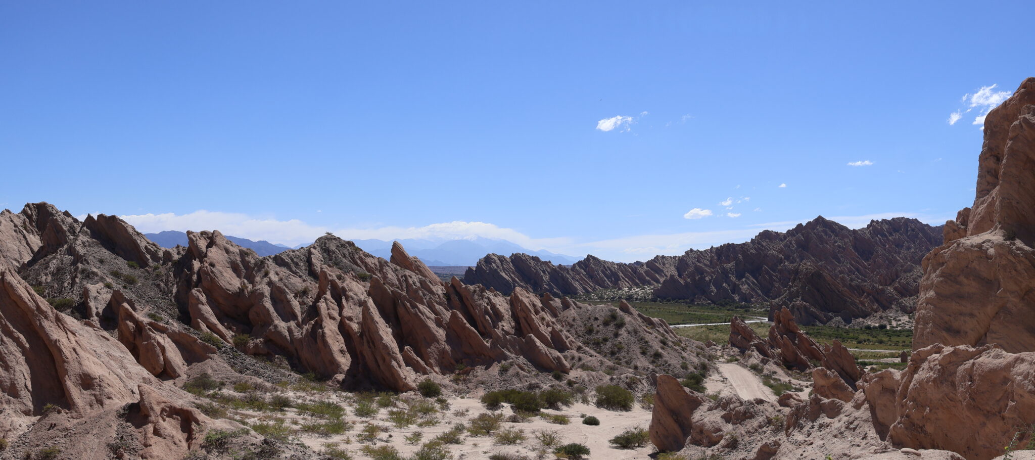 Vue sur la Quebrada de las flechas sur a route 40 entre Cafayate et Cachi