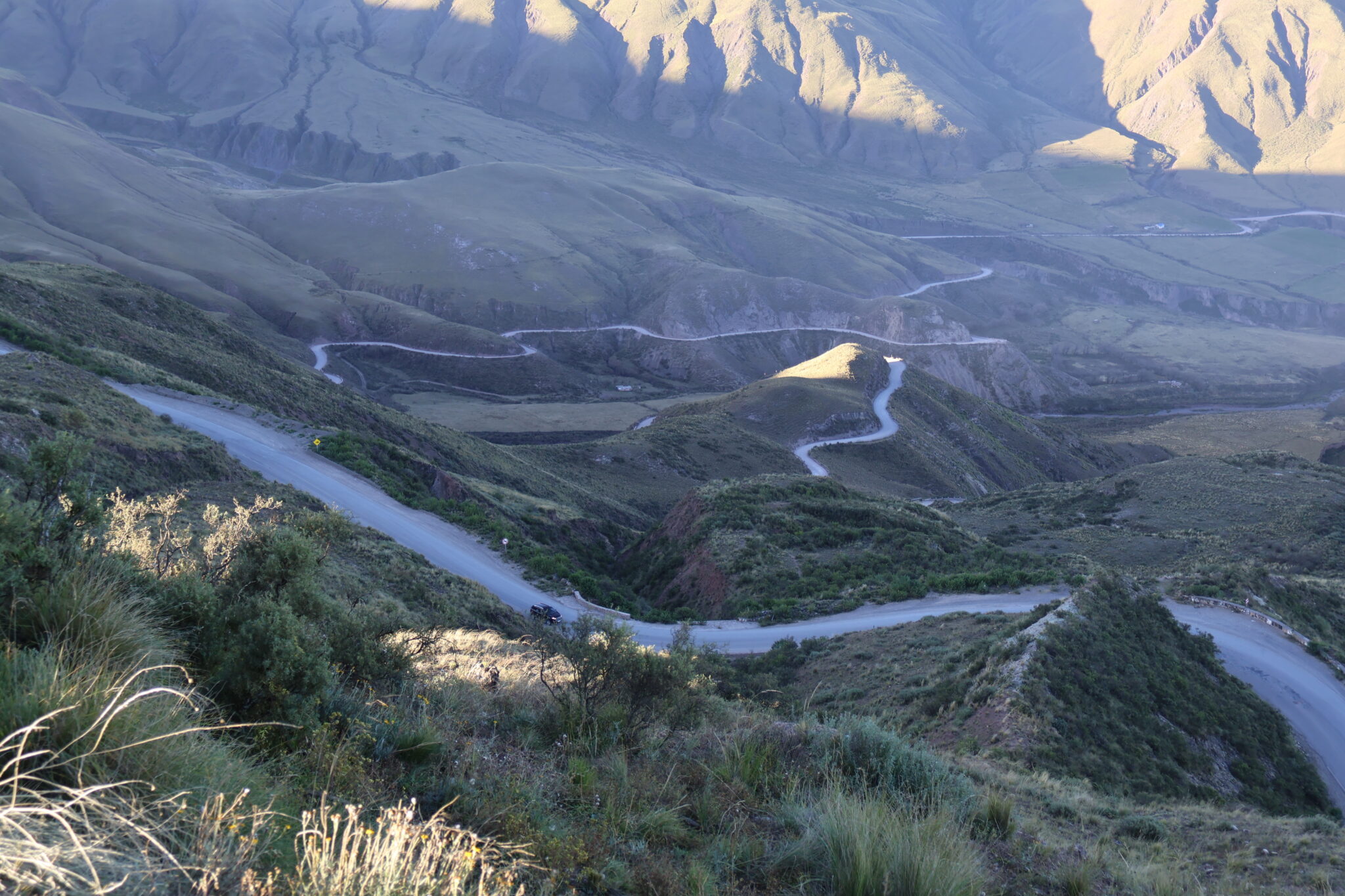 Vue sur la Cuesta del Obispo dans le nord ouest argentine entre Salta et Cachi