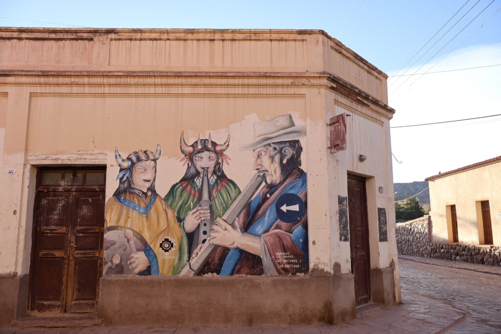 Mural dans le village de Humahuaca